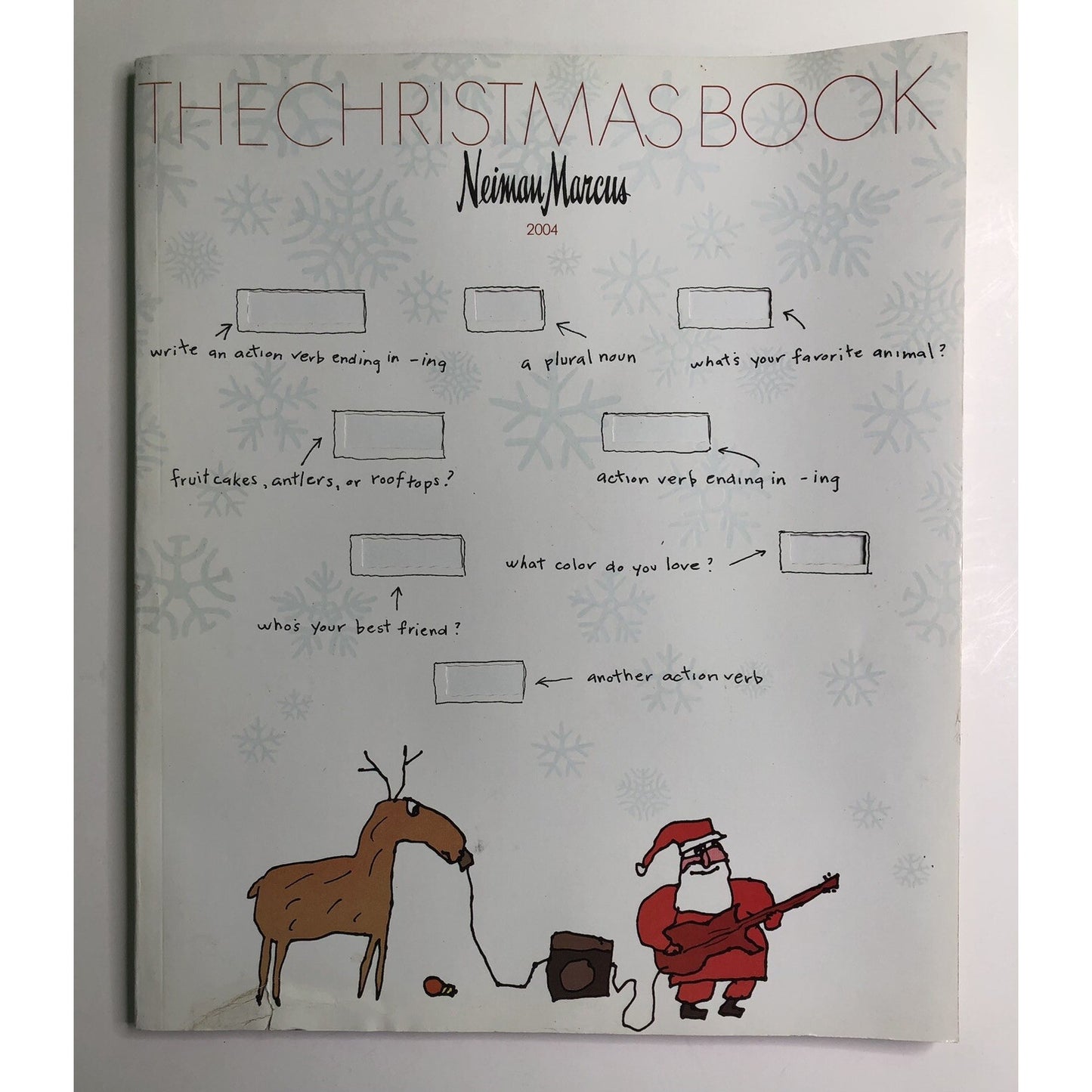 2004 Neiman Marcus Christmas Book Catalog Vintage Cover Art By Mike Constable