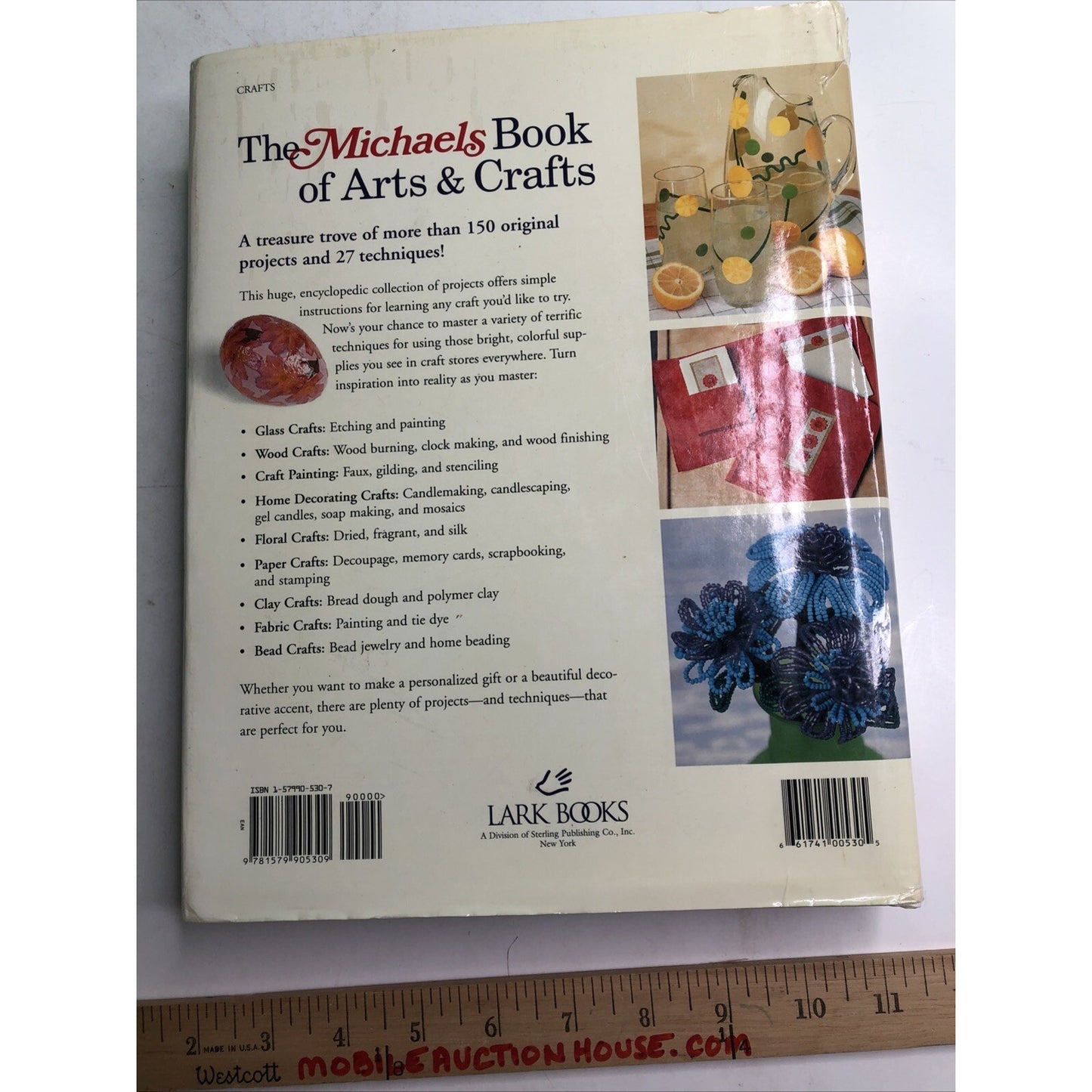 Vintage 2003, "Michaels Book of Arts & Crafts" by Lark Books Hardcover Book DJ