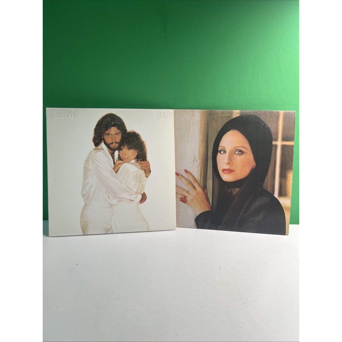 Lot Of 2 BARBRA STREISAND LP Albums Guilty with Barry Gibb Gatefold Excellent