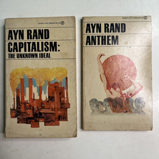 Ayn Rand Lot 2 Anthem & Capitalism Signet PB