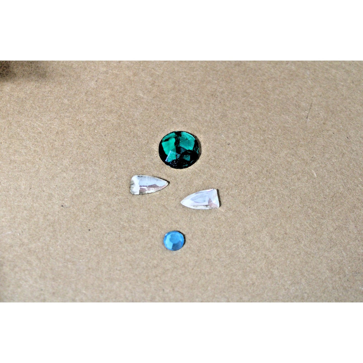 2 lbs Assorted Flat-back Glass Crystal Navette Rhinestone Jewels, West German