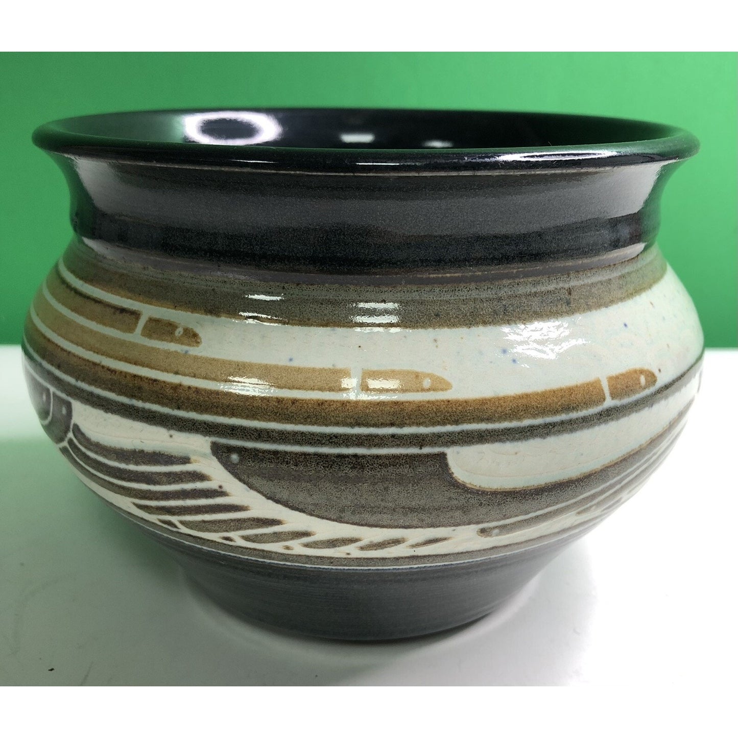 1988 CHARLES SMITH Art Pottery Vase Planter African American- Mobile, Alabama