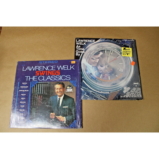 Lot of 2 Lawrence Welk Albums, Easy Listening, Mood Music, 1960s Swing/ Big Band