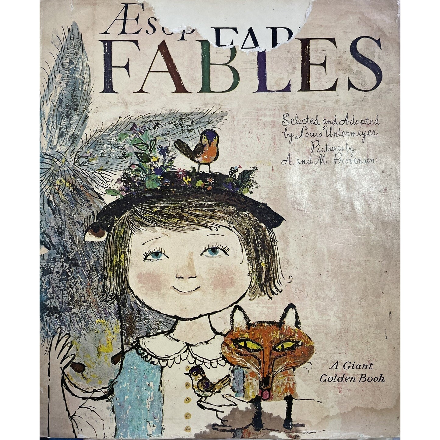Aesops Fables By Louis Untermeyer 1967 Golden Book Illustrator A&M Provensen