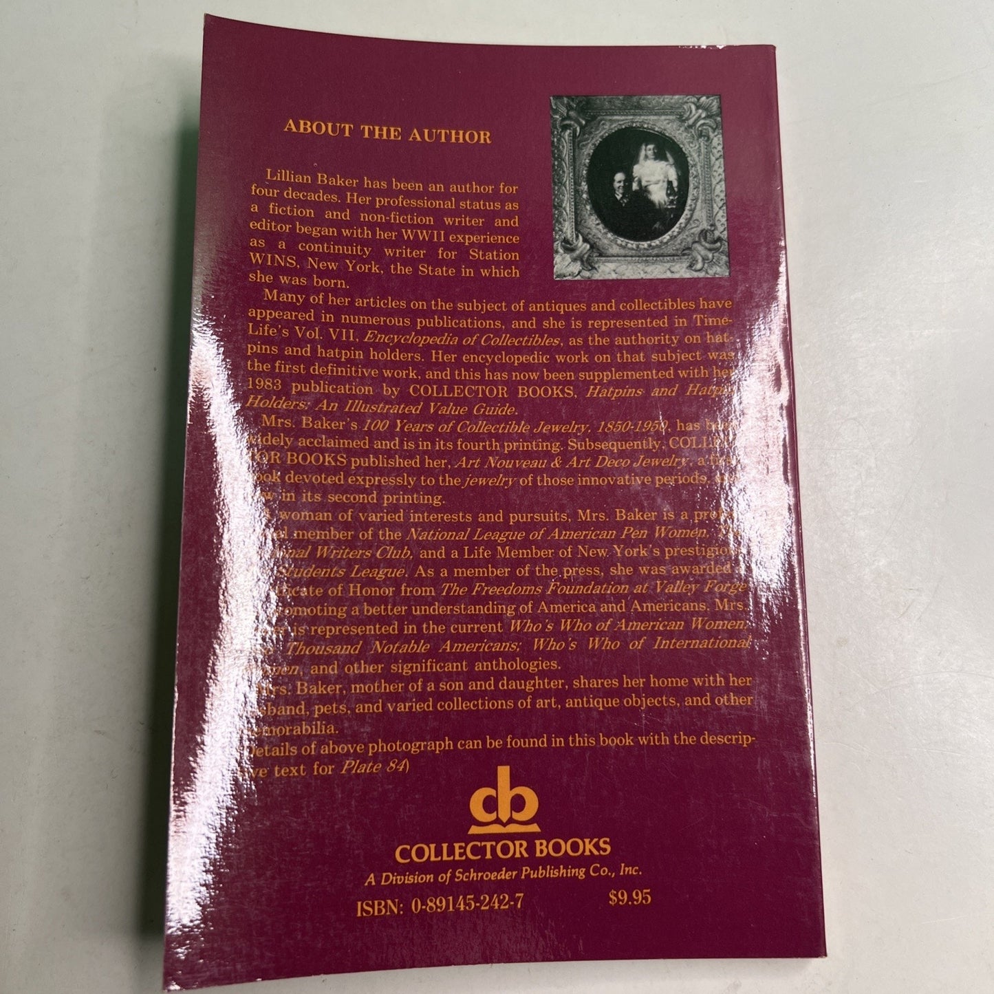 1984 PB Creative & Collectible Miniatures Lillian Baker Illustrated Value Guide