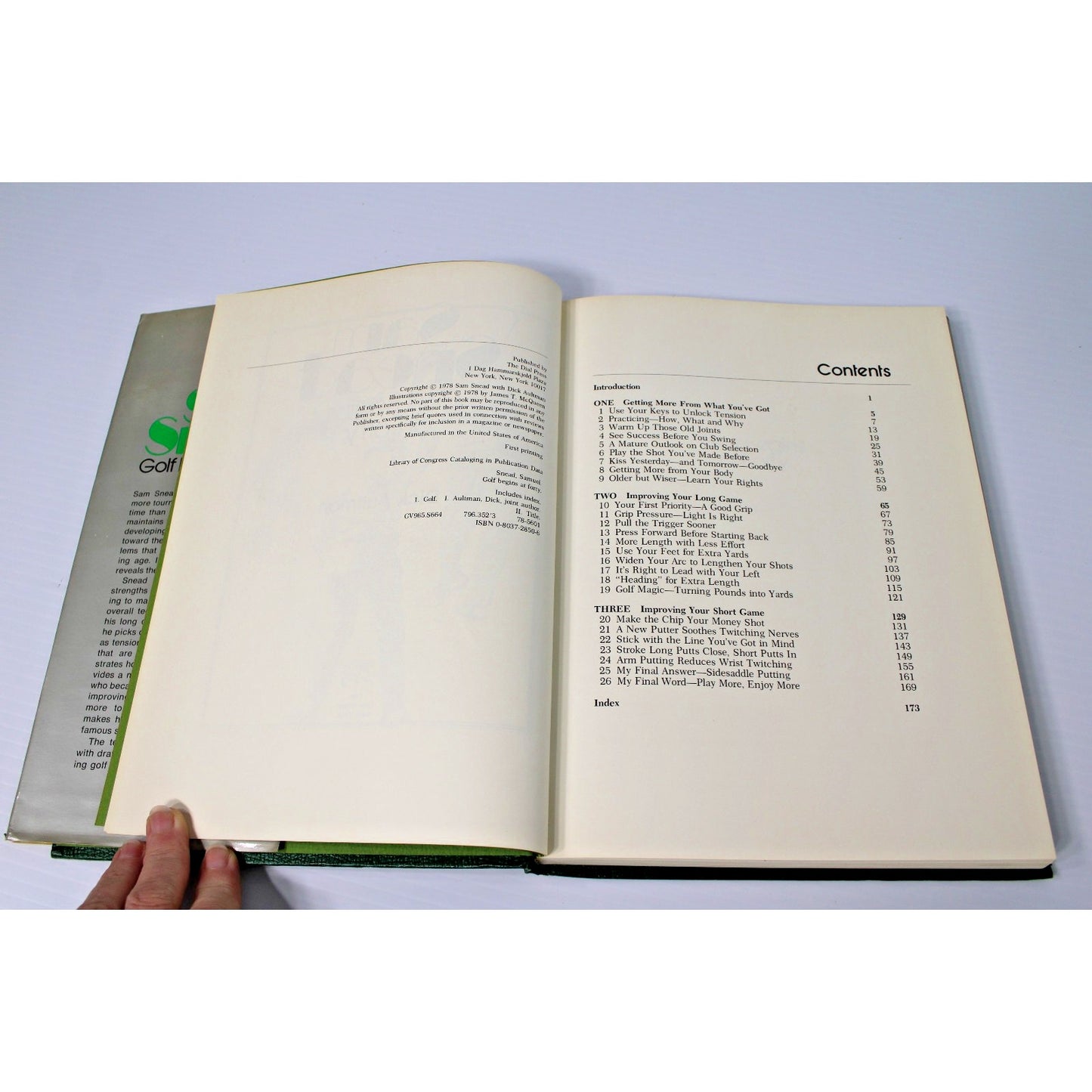 1978 Sam Snead- Golf Begins At Forty Instructional Book First Edition HC/ DJ VG+