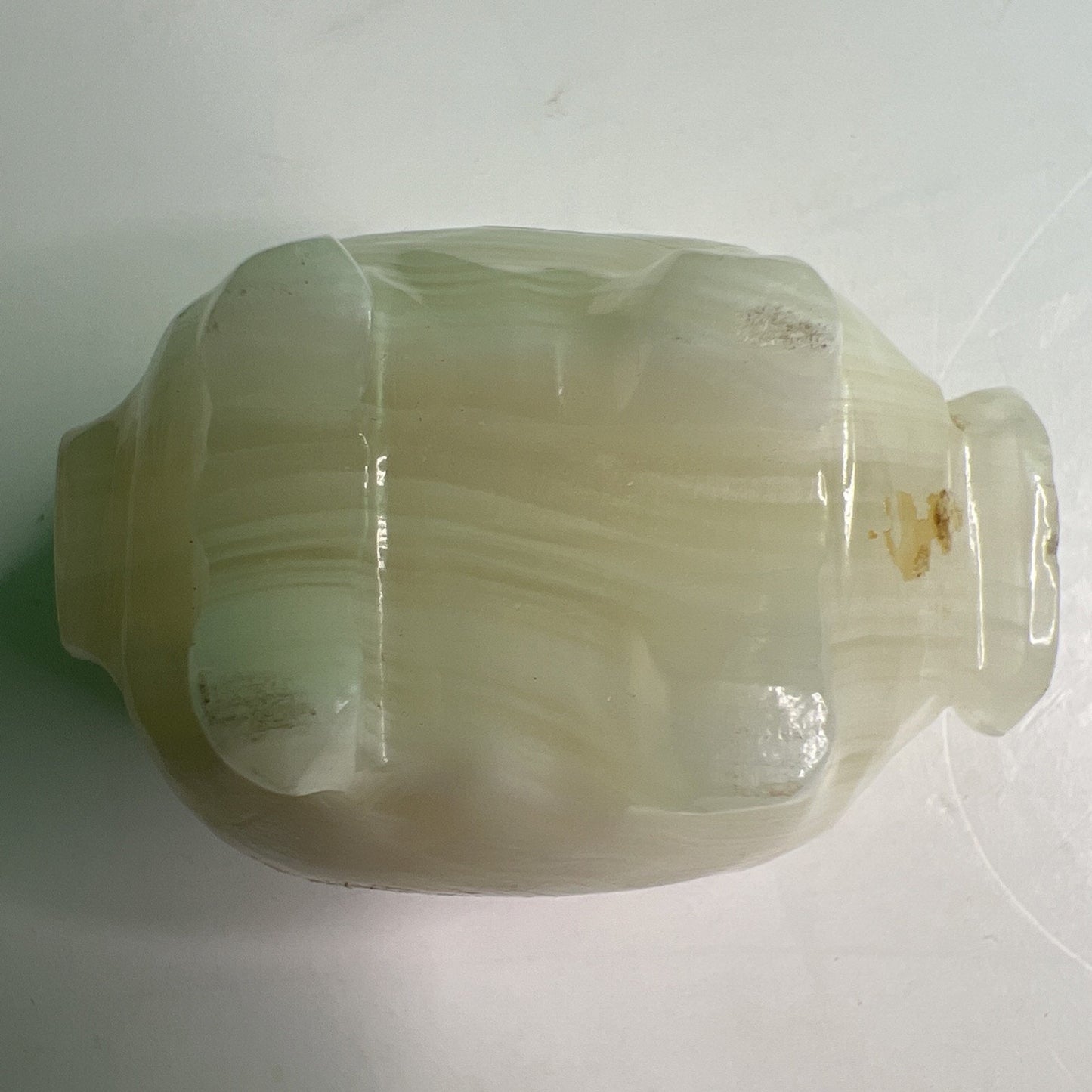 Carved White Opaque Quartz Stone Pig Figurine Healing Stone Free Shipping!