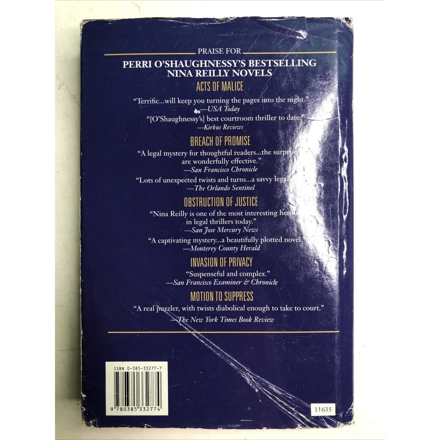 Perri O’Shaughnessy 2000 MOVE TO STRIKE HC DJ 1st Edition