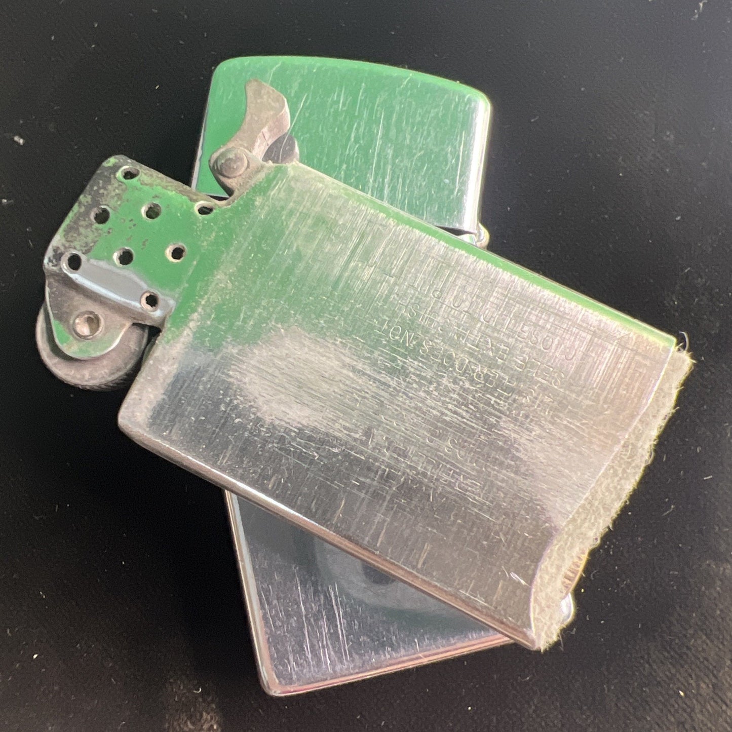 Vintage SLIM ZIPPO CHROME CIGARETTE LIGHTER Bradford, PA Used No Flint