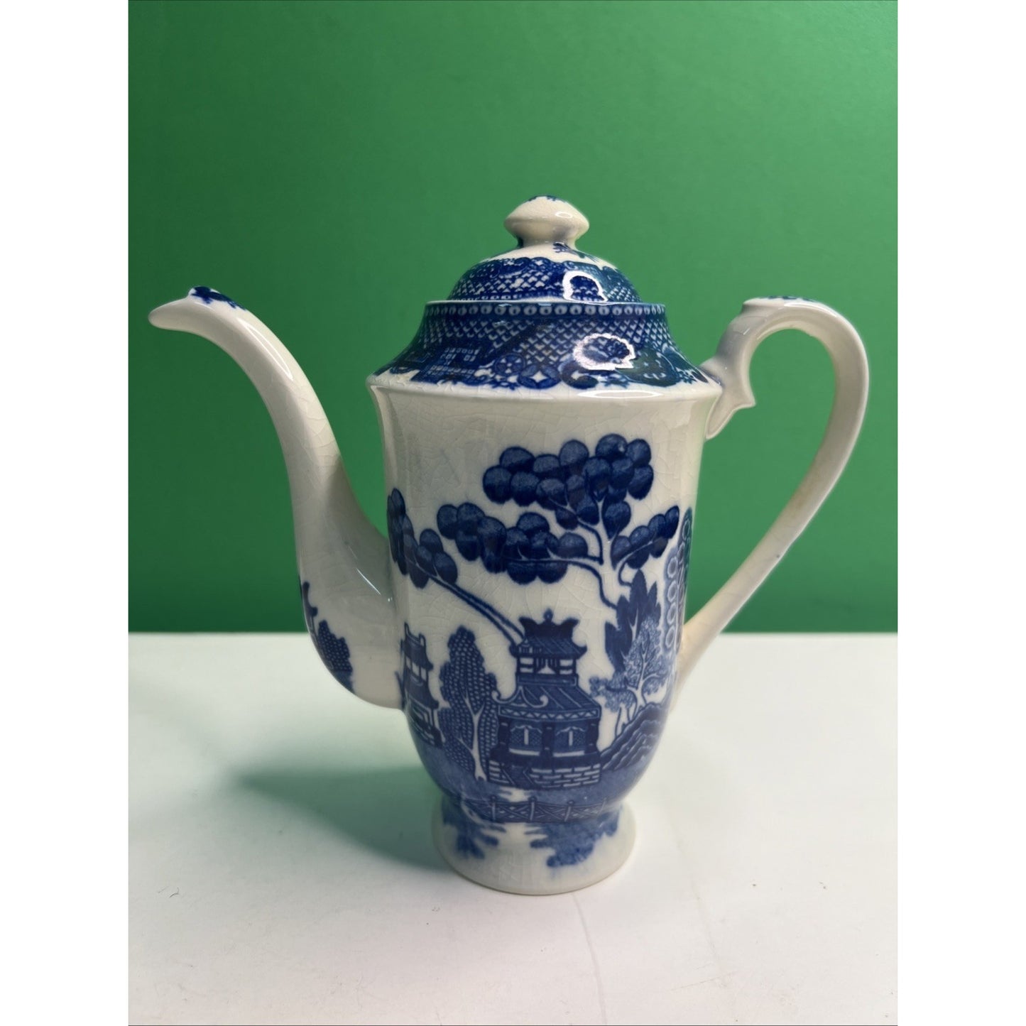 5 piece Vintage Japan Blue Willow Demitasse Petite Coffee Tea Hot Chocolate Set