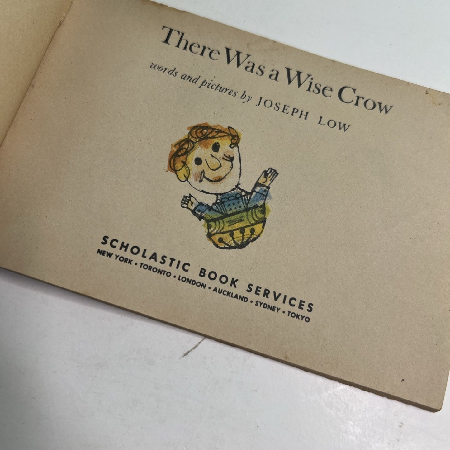 Vintage 1969 There Was A Wise Crow by Joseph Low (First Edition) Children’s PB