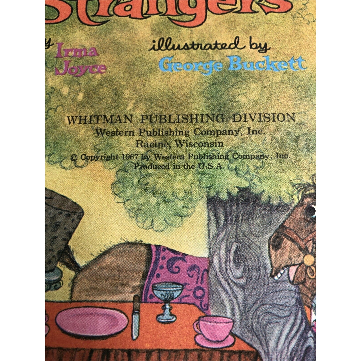 Never Talk to Strangers by Irma Joyce Whitman Big Tell A Tale 1st ED HC 1967