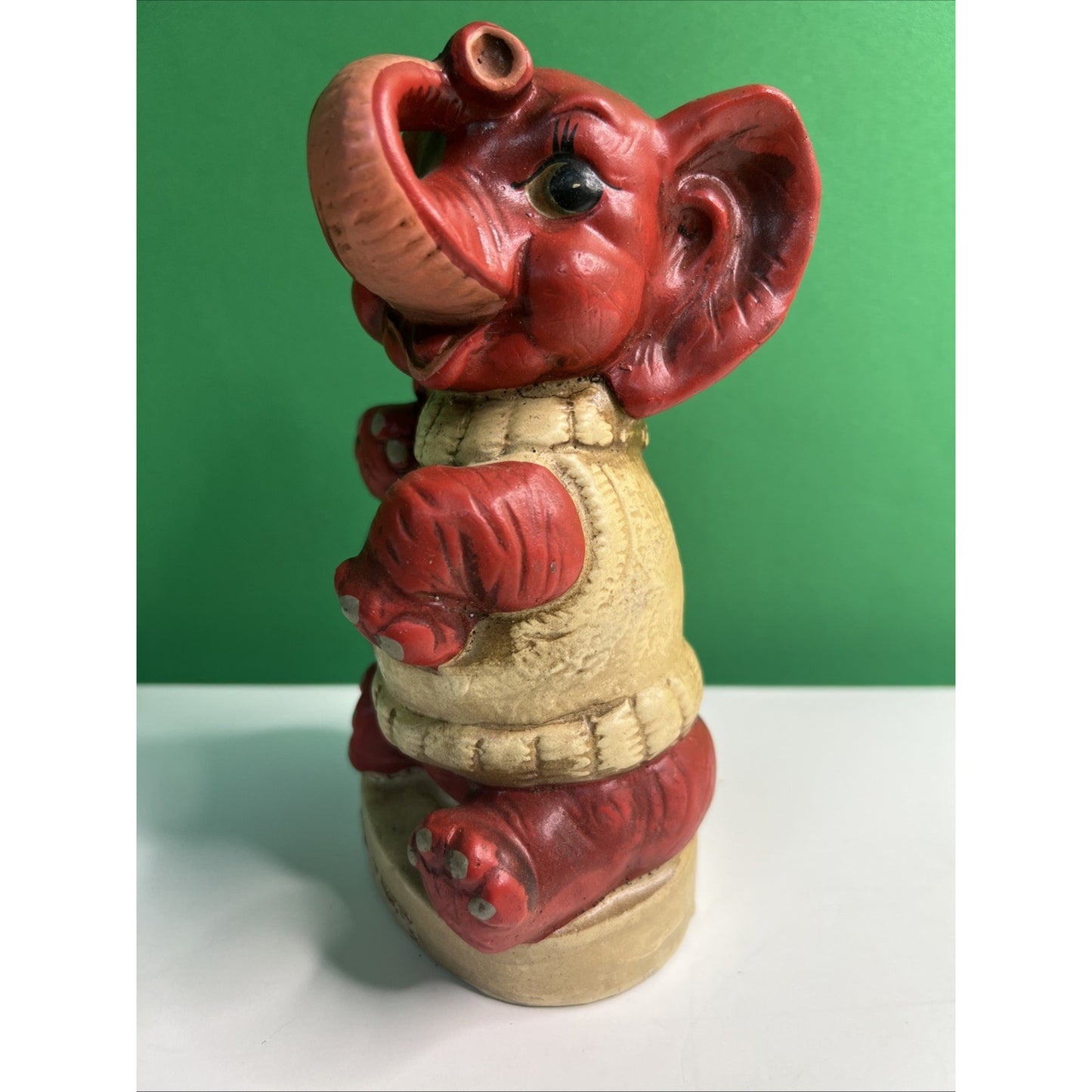 Vintage QUINCO New Orleans Elephant Bank Alabama Crimson Tide Football Ceramic