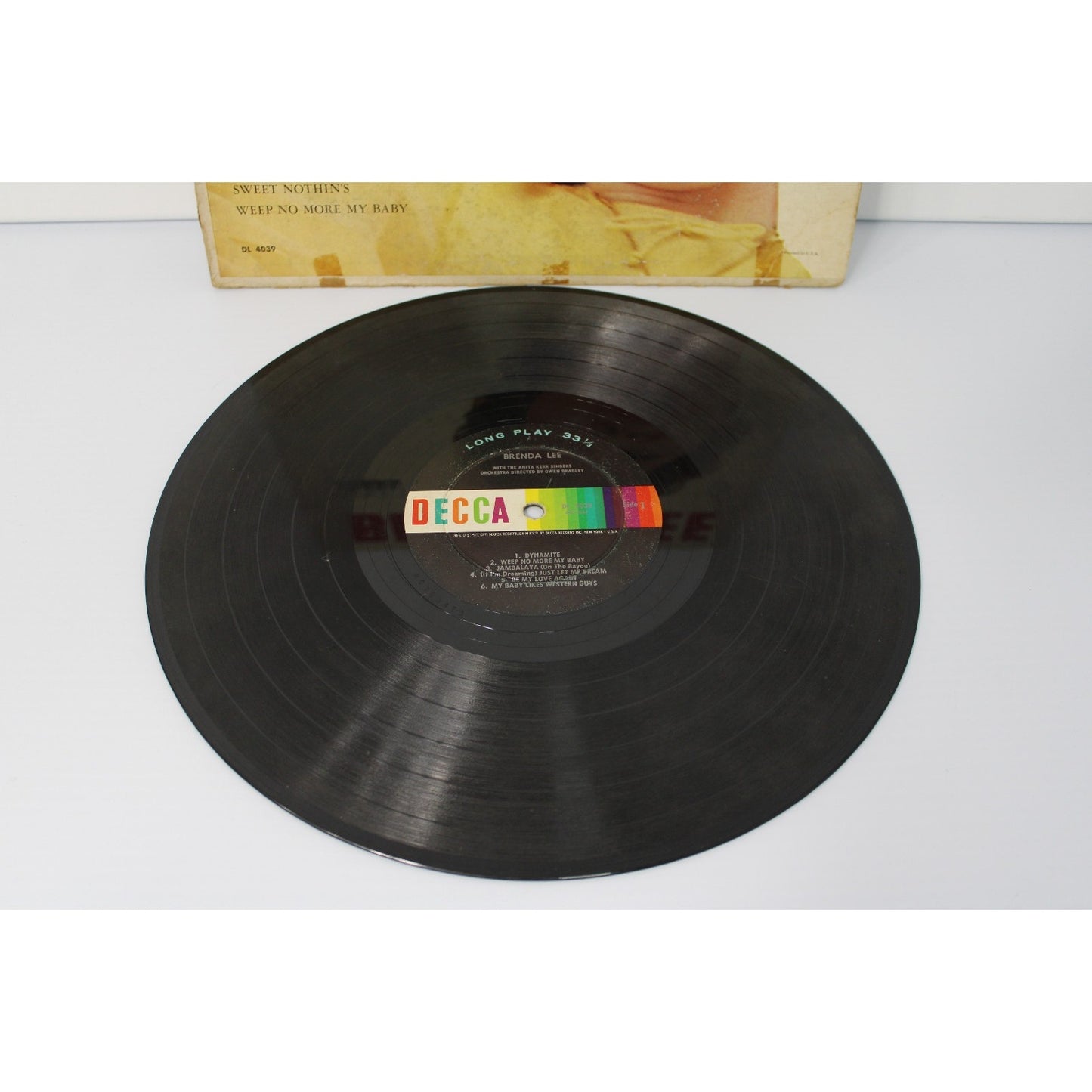 Brenda Lee- 1960 Decca DL 4039, Self-Titled Debut at Age 15, Mono, I'm Sorry- G+