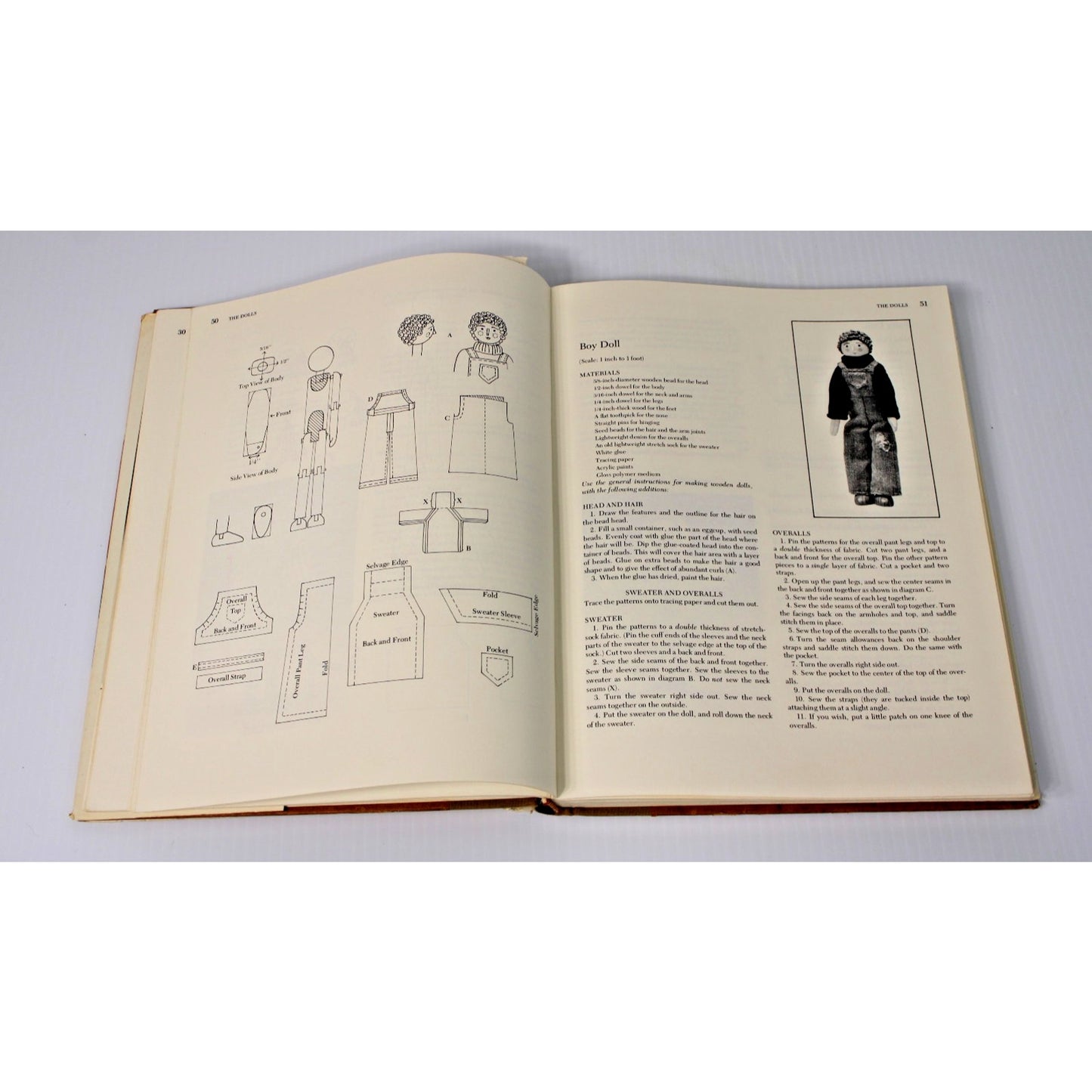 Dolls' House Furniture Book- Joan McElroy, 1976 HC/ DJ 1st Ed. Craft Instruction