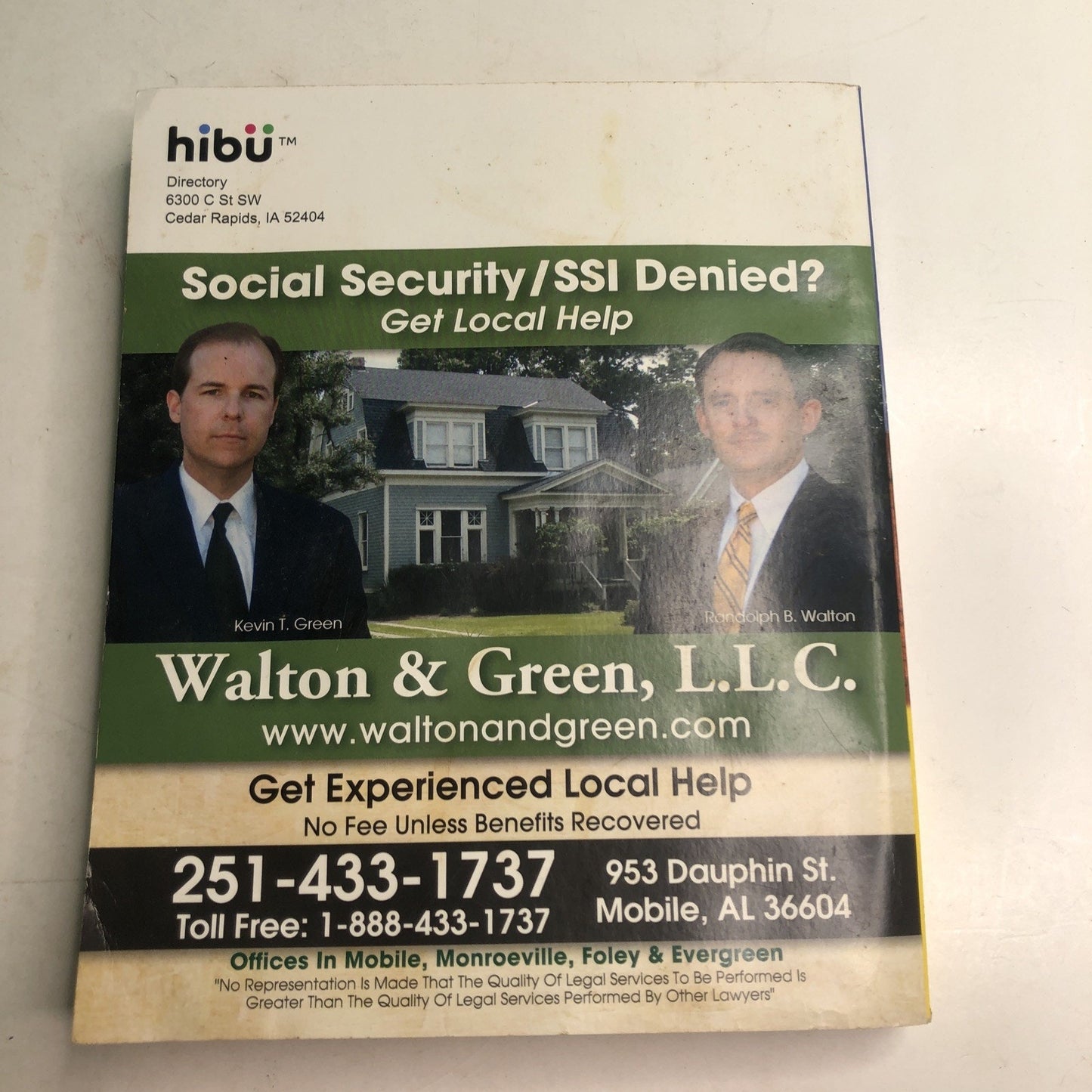 Mobile Alabama AL 2014 2015 Yellowbook Phone Directory RSA Tower Downtown