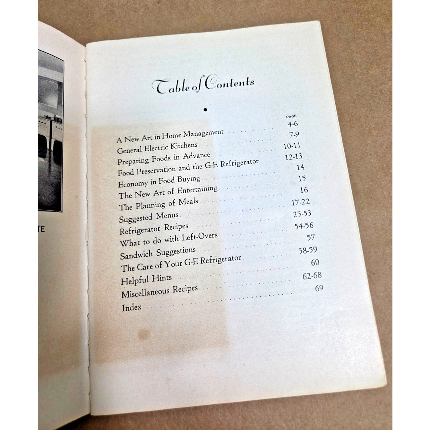 1934 GE Cookbook NRA Blue Eagle Logo Vintage Art Deco Kitchen Manual
