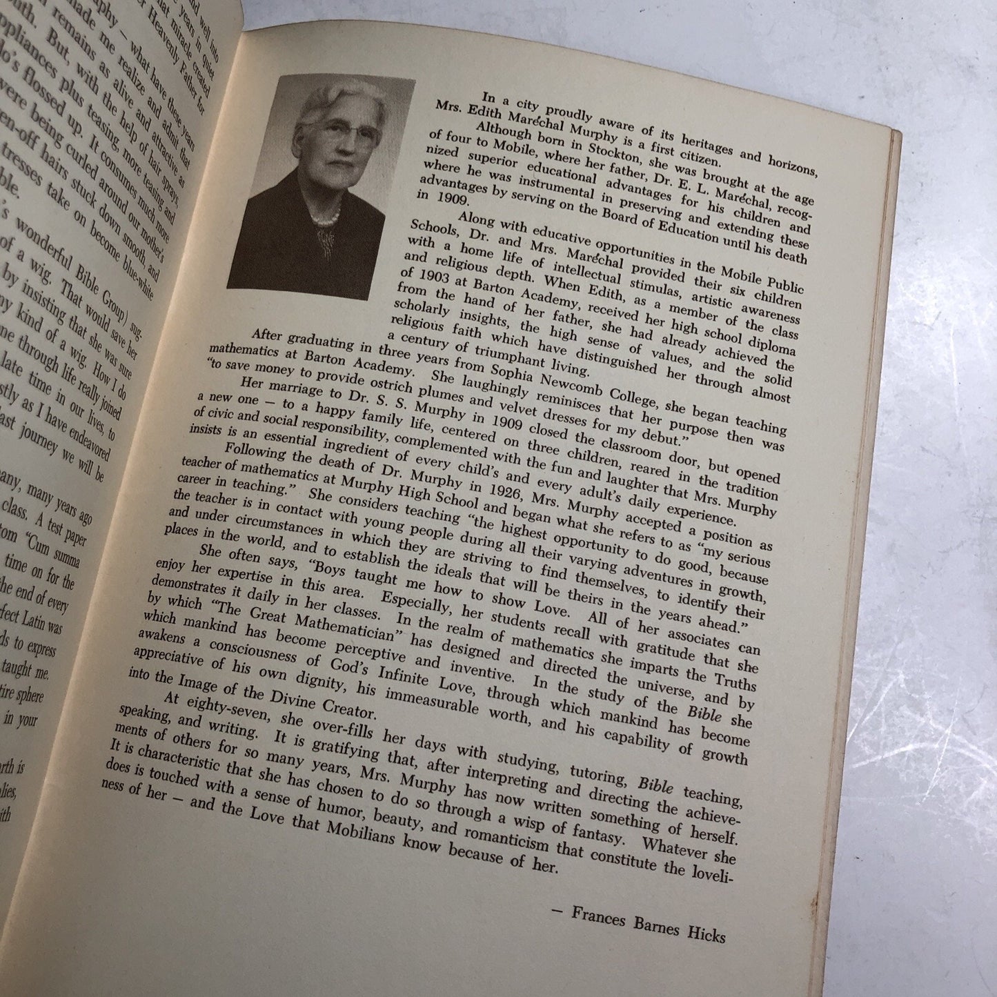 An Autobiography By Edith Maréchal Murphy Mobile Alabama AL Author 1972 PB Illus