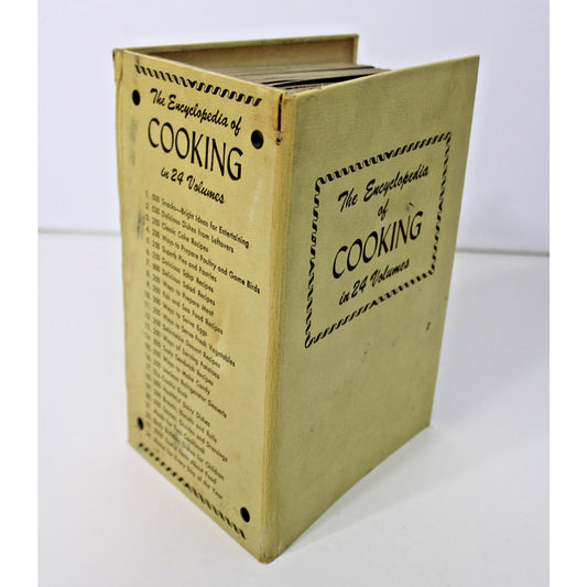 The Encyclopedia Of Cooking In 24 Volumes 1950’s Over 4,400 Recipes Pre-Owned