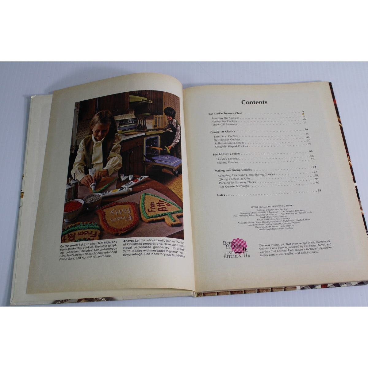 Vintage 1975 Better Homes and Gardens Homemade Cookies Cook Book Hardcover Retro