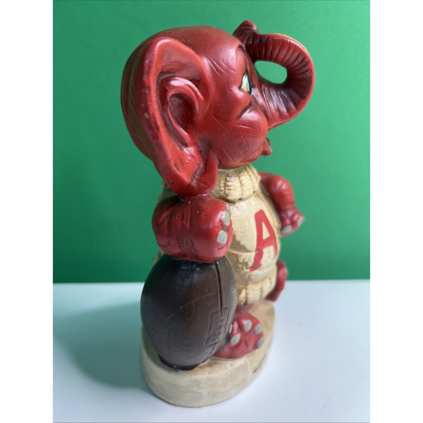 Vintage QUINCO New Orleans Elephant Bank Alabama Crimson Tide Football Ceramic