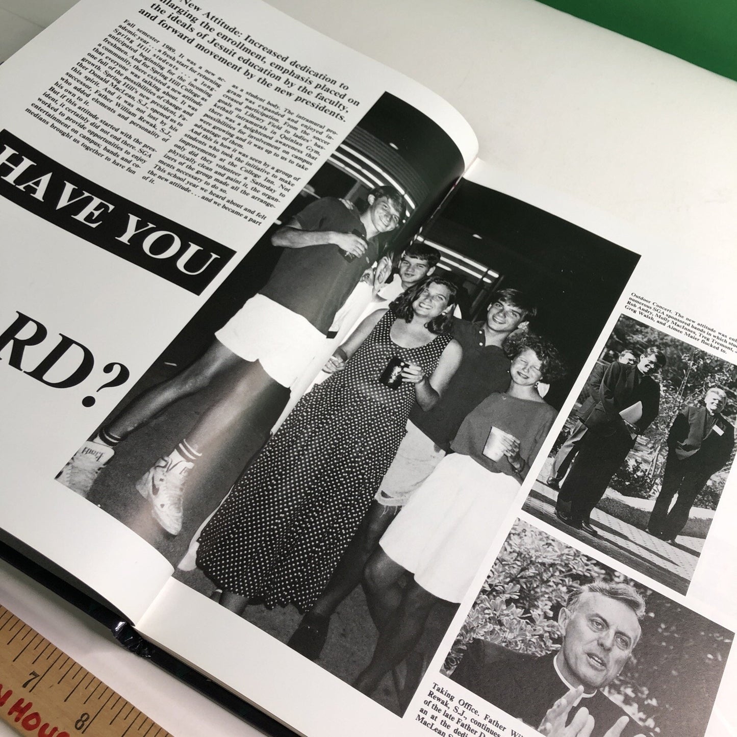 1989 - 1990 Spring Hill College Yearbook “Have You Heard?” Mobile Alabama