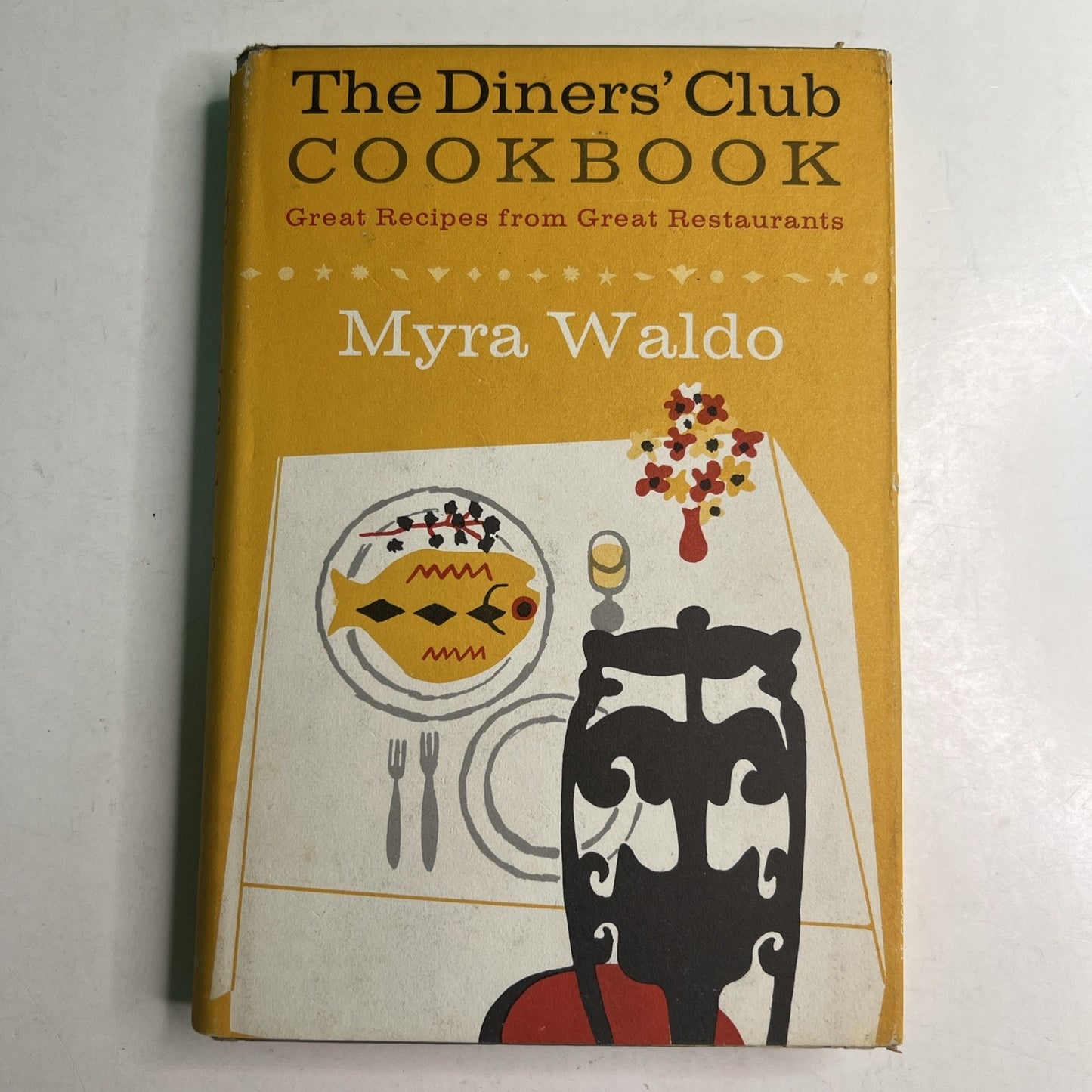 1959 DINERS' CLUB COOKBOOK Book by Myra Waldo HC DJ Great Recipes Restaurants