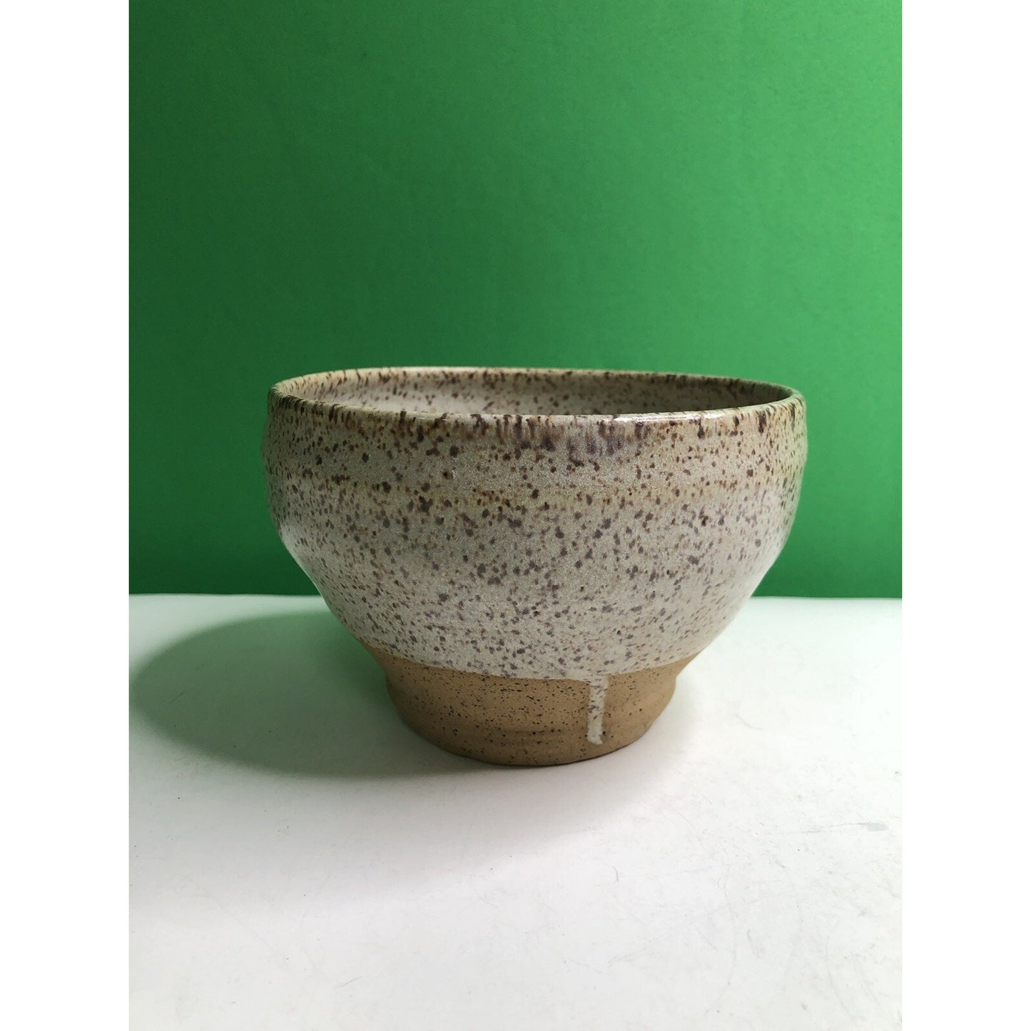 CHARLES GOLLOTT POTTERY Planter Pot Partially Glazed Speckled Mobile Alabama ‘83