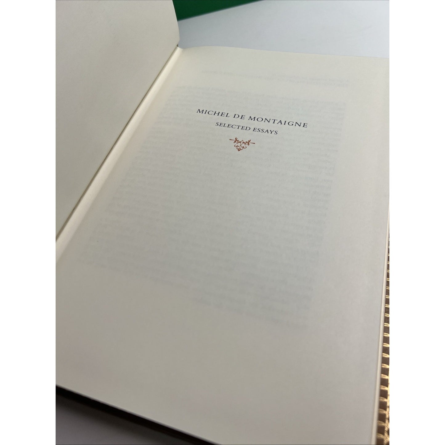 Franklin Library Oxford Great Books Selected Essays of Michel de Montaigne