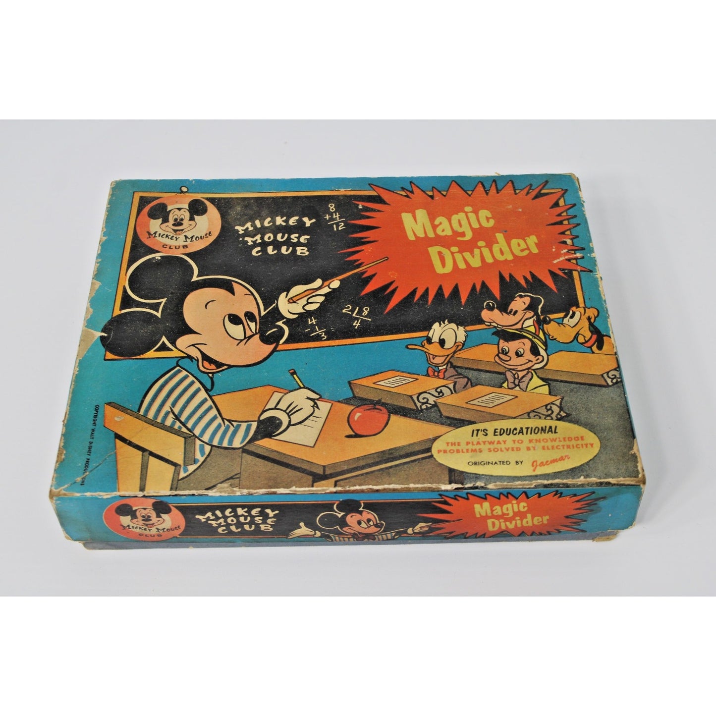1950s Disney Mickey Mouse Club- Magic Divider Electric Math Game, Vintage in Box