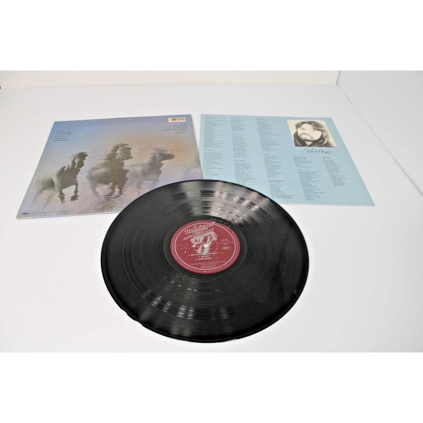 2 LP Lot- Bob Seger & The Silver Bullet Band- Against The Wind & Live Bullet