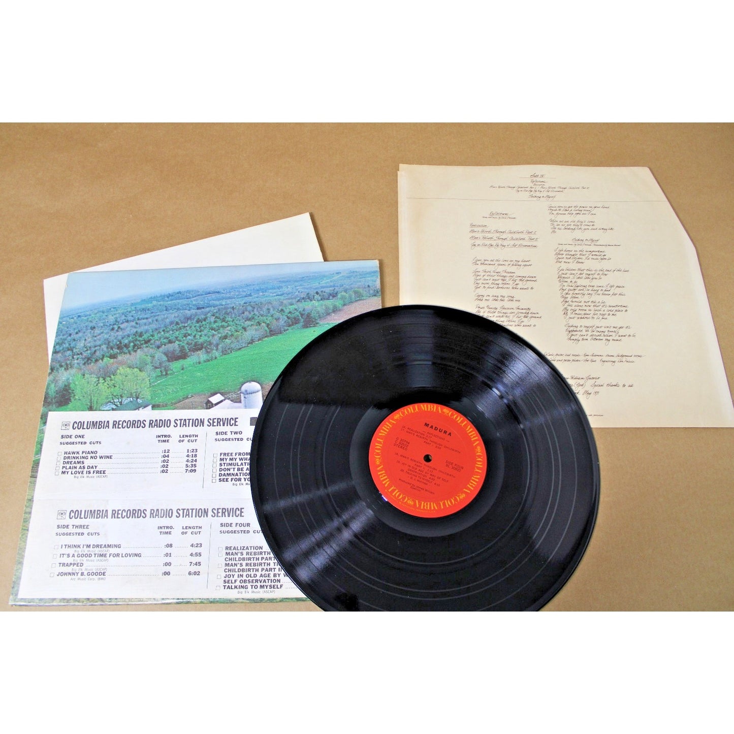 MADURA Self Titled 1971 Album Columbia 2LP w/ Poster Insert, Promo Copy