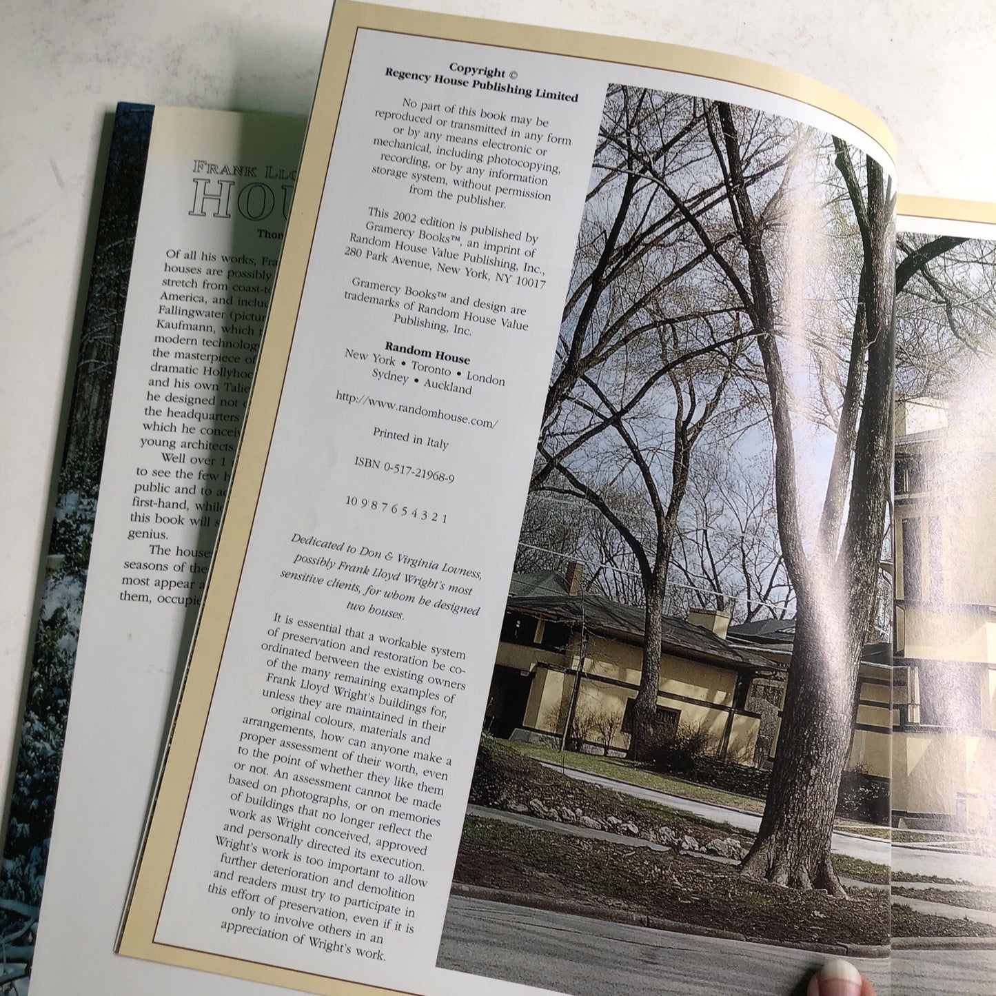 Pre Owned Vintage First Edition Frank Lloyd Wright’s Houses Hardcover Book 2002