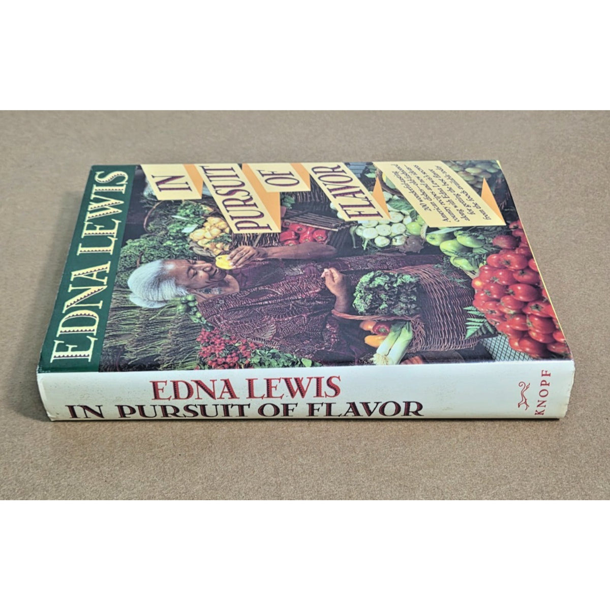 1988 First Edition In Pursuit of Flavor by Edna Lewis - Vintage Cookbook