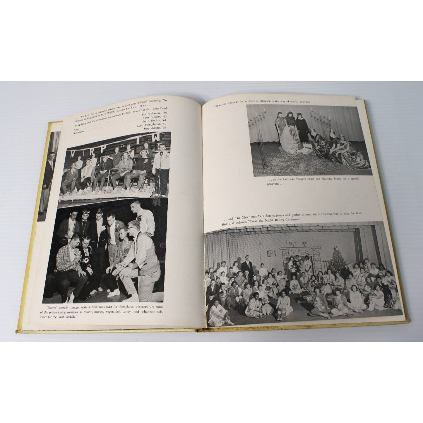 Vintage 1959 Garfield High School Benedictus Yearbook, Terre Haute, Indiana