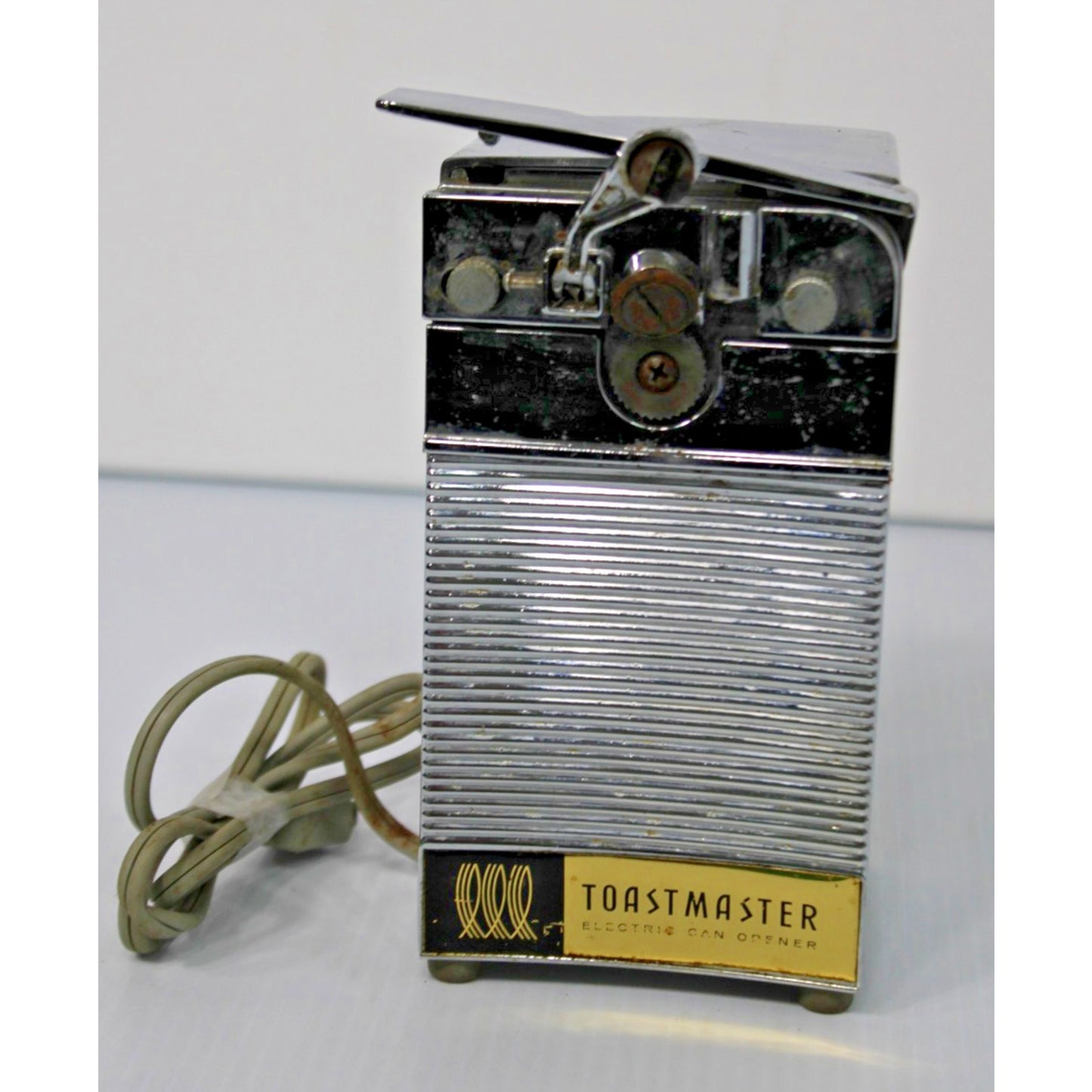 Vintage Chrome Mid-Century MCM Toastmaster Electric Can Opener #22A1- Working!