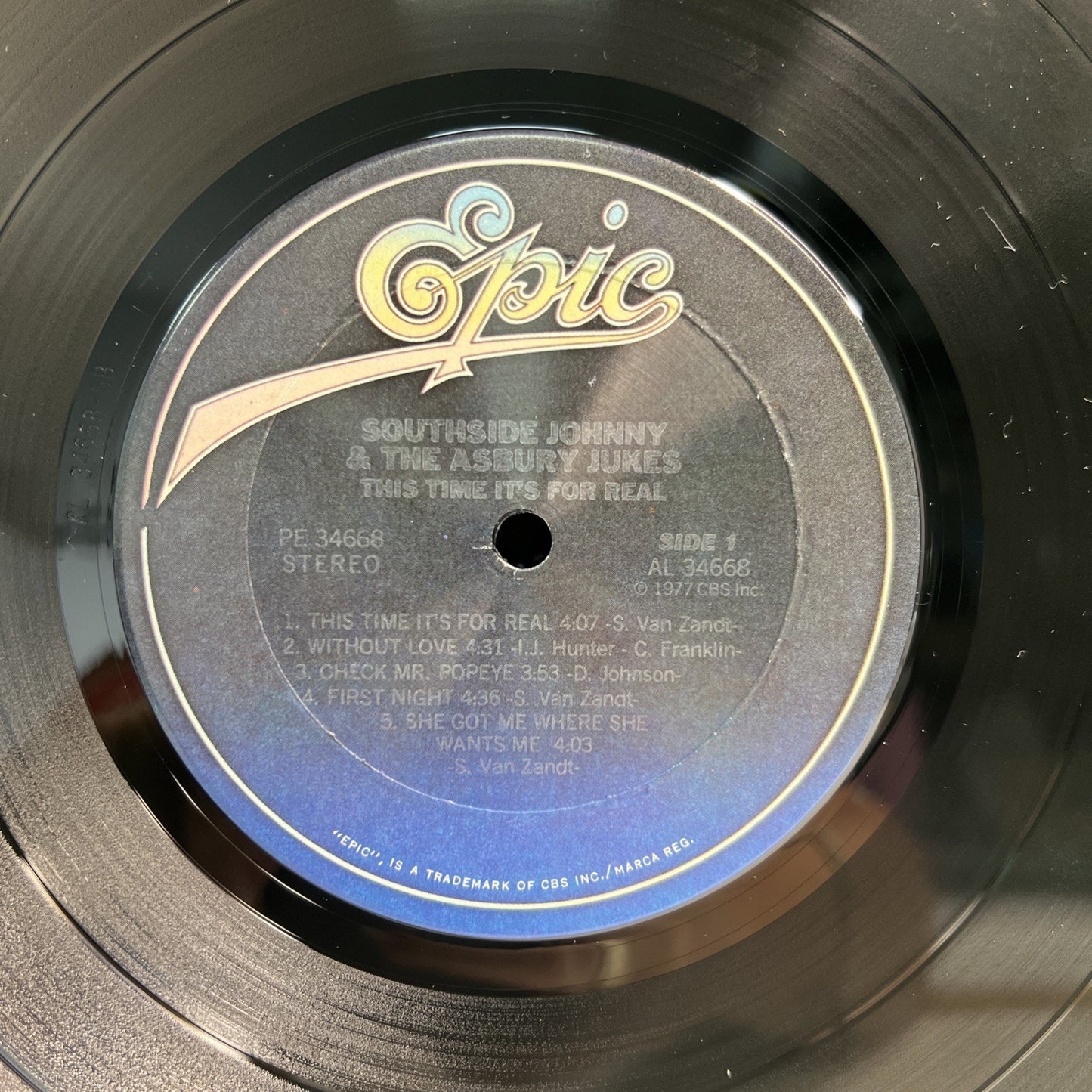 Southside Johnny And The Asbury Jukes This Time It's For Real 1977 Vinyl LP CBS