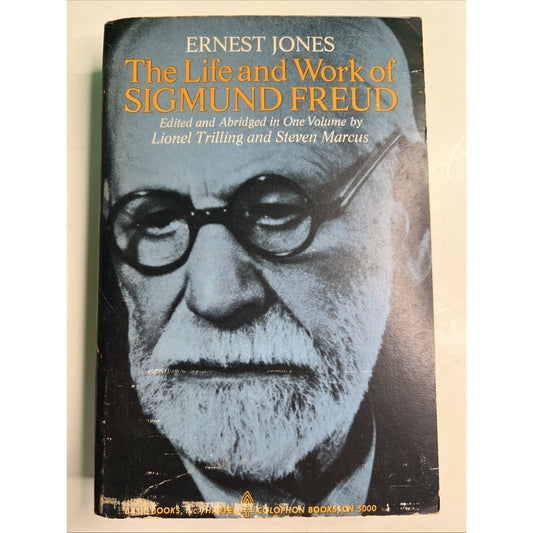 The Life and Work of Sigmund Freud by Ernest Jones Paperback 1961 Illustrated.