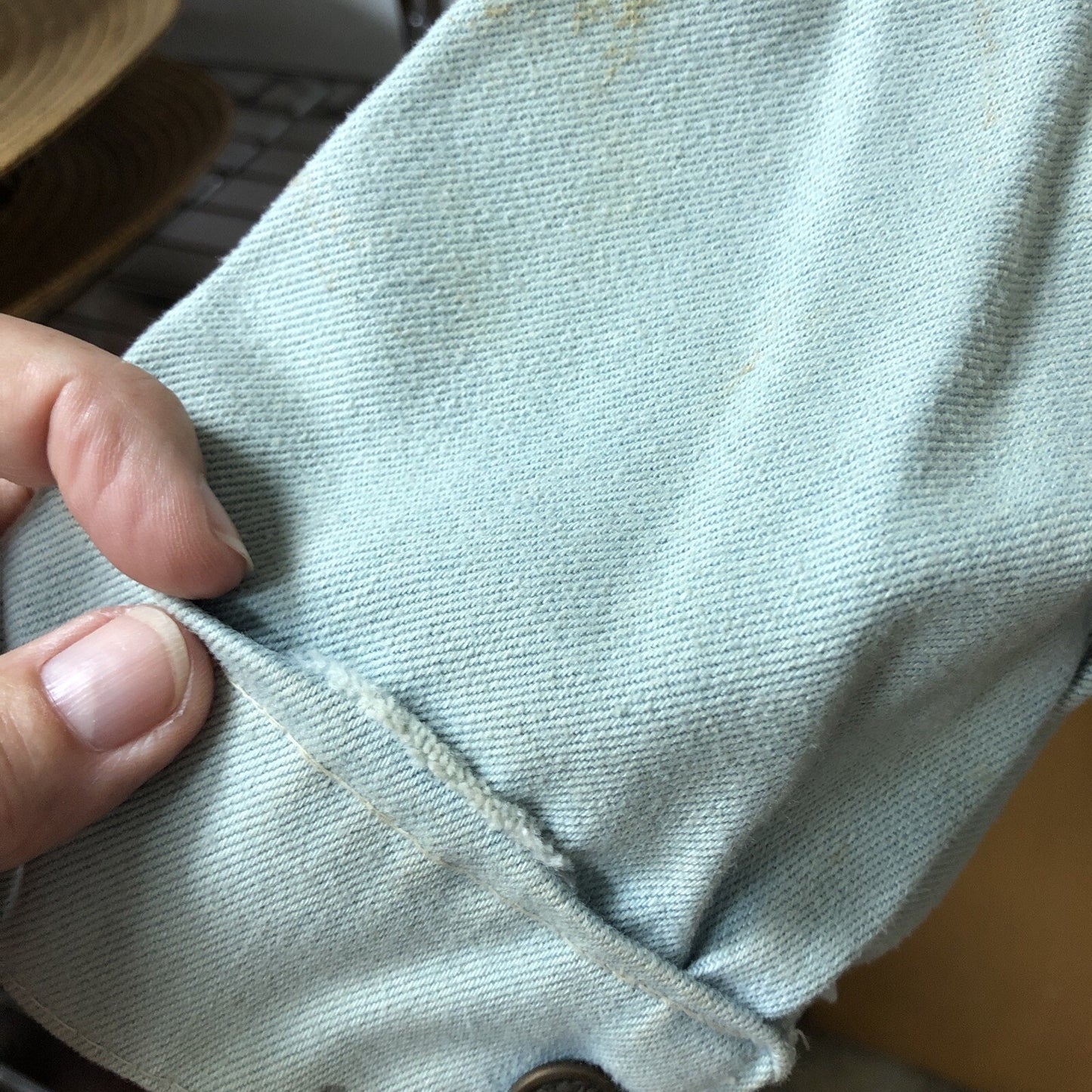 Vintage J. C. Penney Boys SUPER DENIM JACKET Snaps Slit Pockets Size 10-12