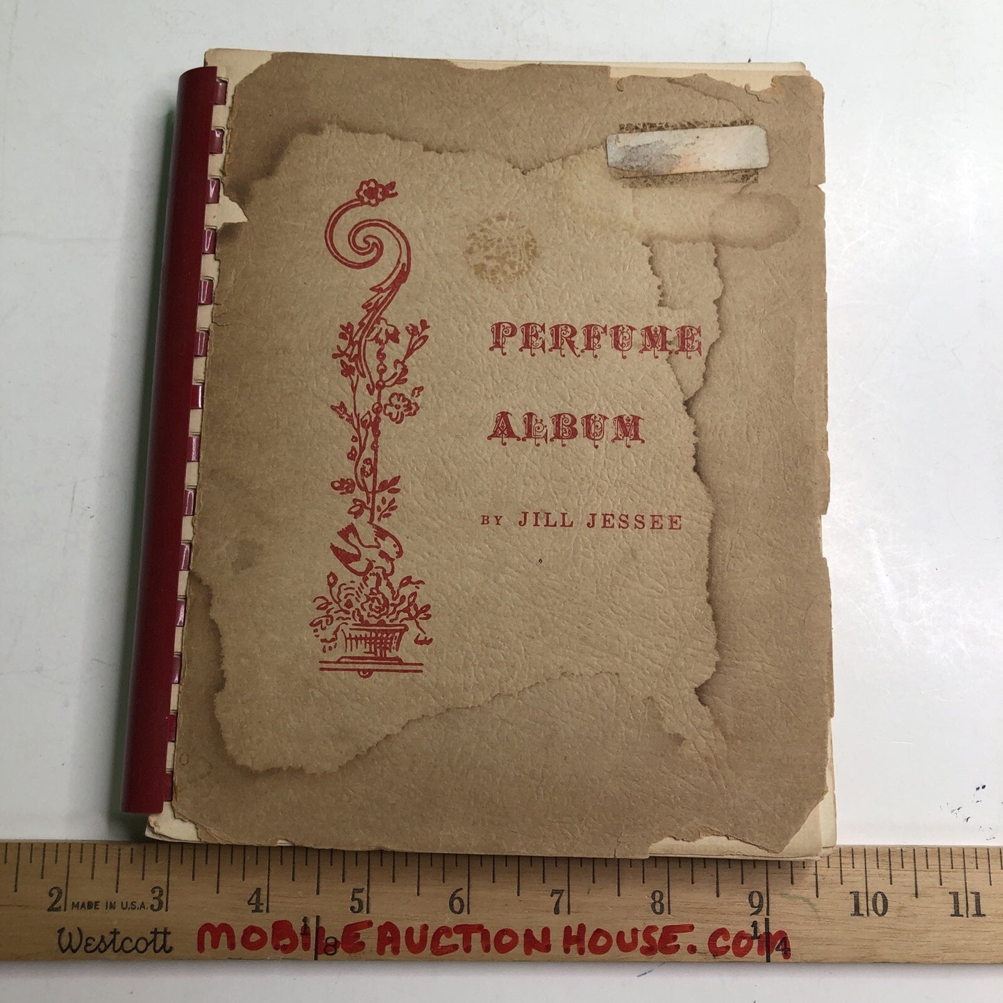 PERFUME ALBUM By Jill Jessee 2nd Edition 1965 SIGNED BY AUTHOR Comb Bound