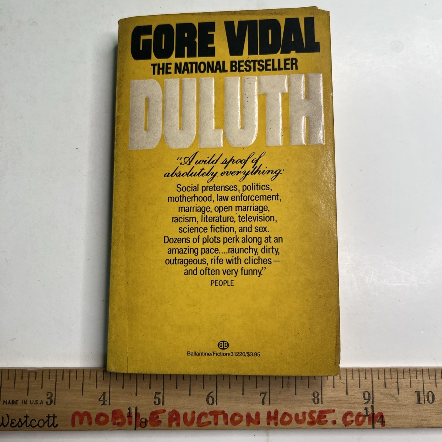 Duluth by Gore Vidal 1984 First Ballantine Books Edition Fiction Paperback