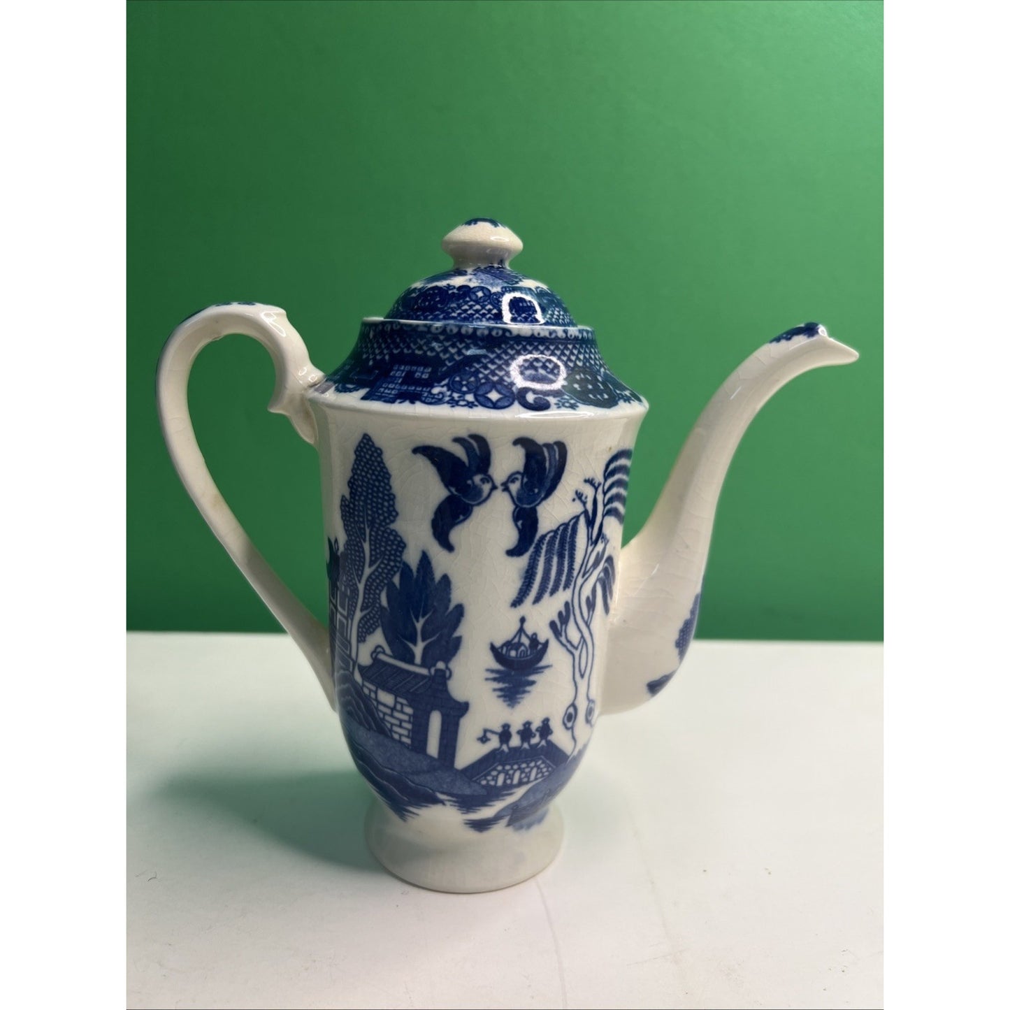 5 piece Vintage Japan Blue Willow Demitasse Petite Coffee Tea Hot Chocolate Set
