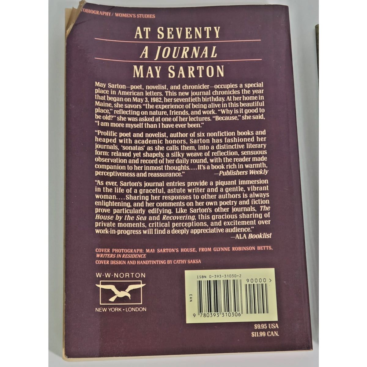 May Sarton Vintage Journal Set Recovering 1st Ed Hardcover + 2 Paperbacks