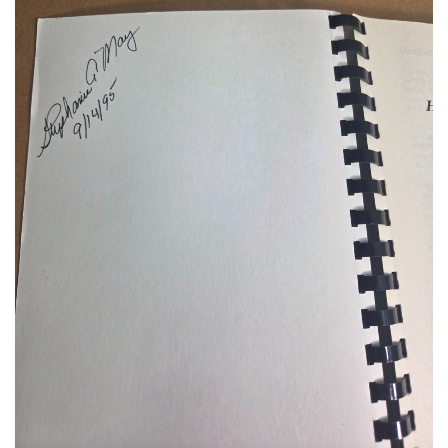 Signed Heavenly Temptations Cookbook 1995 Stephanie Ambrose May Dallas Texas TX
