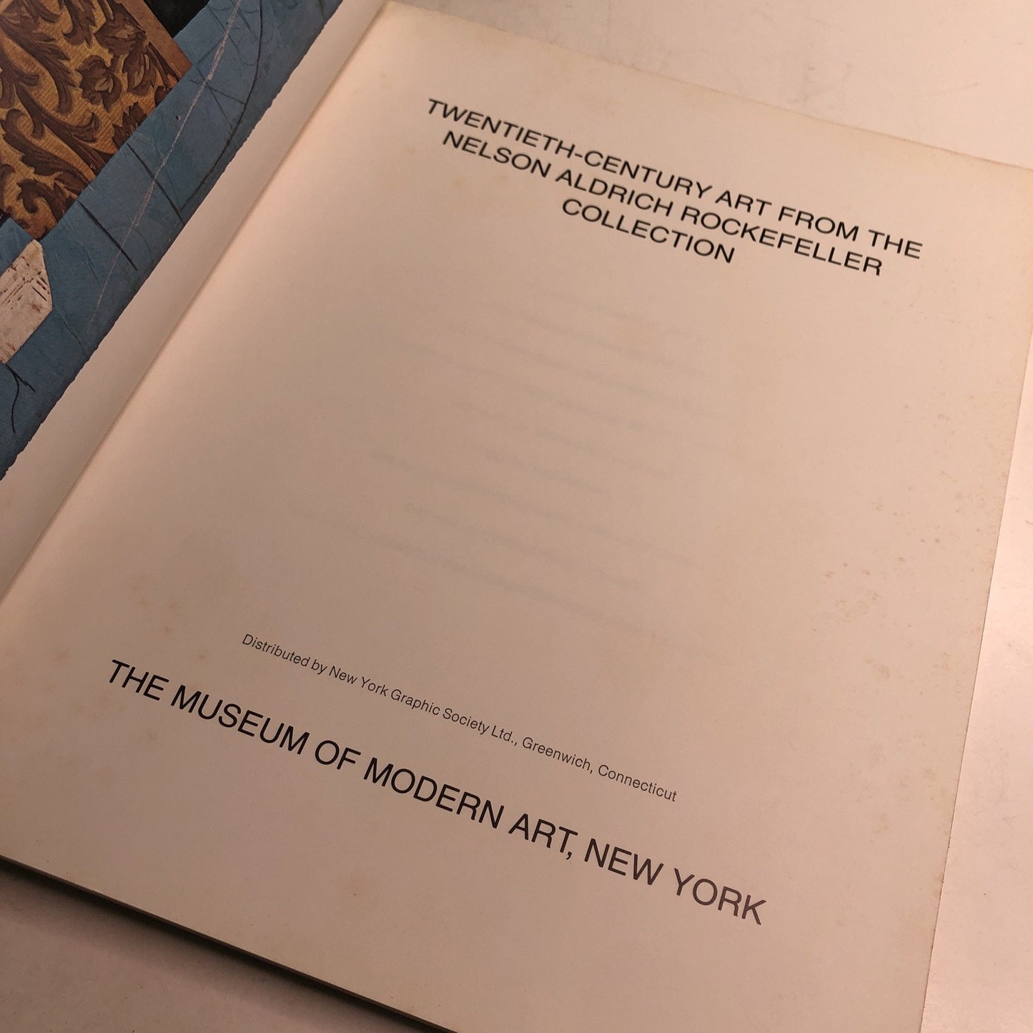 1969 Nelson Rockefeller 20th Century Art Exhibition MOMA NYC Original Book