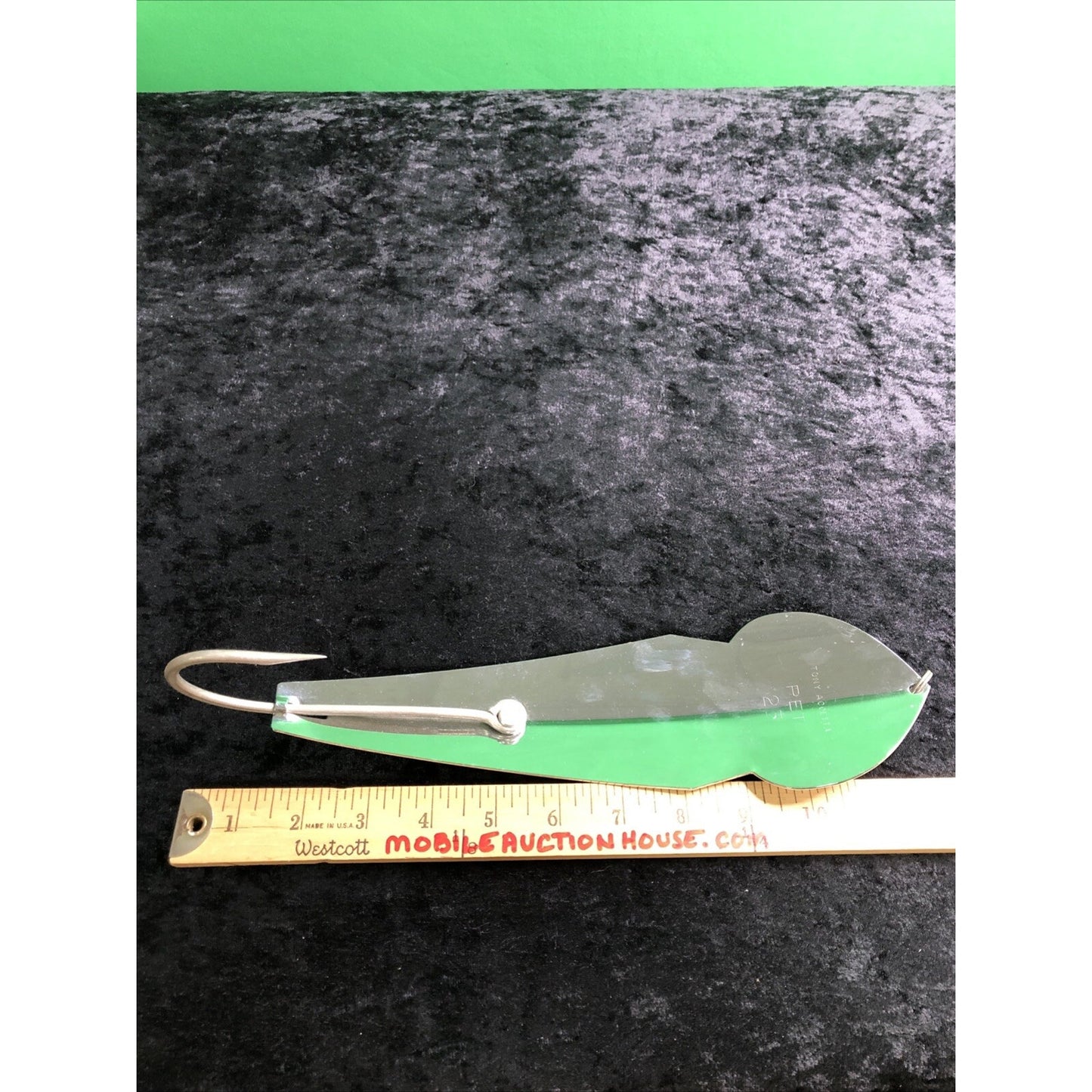 Vintage Tony Accetta Pet Spoon #23 12” Long Deep Sea Fishing Lure Trophy Game