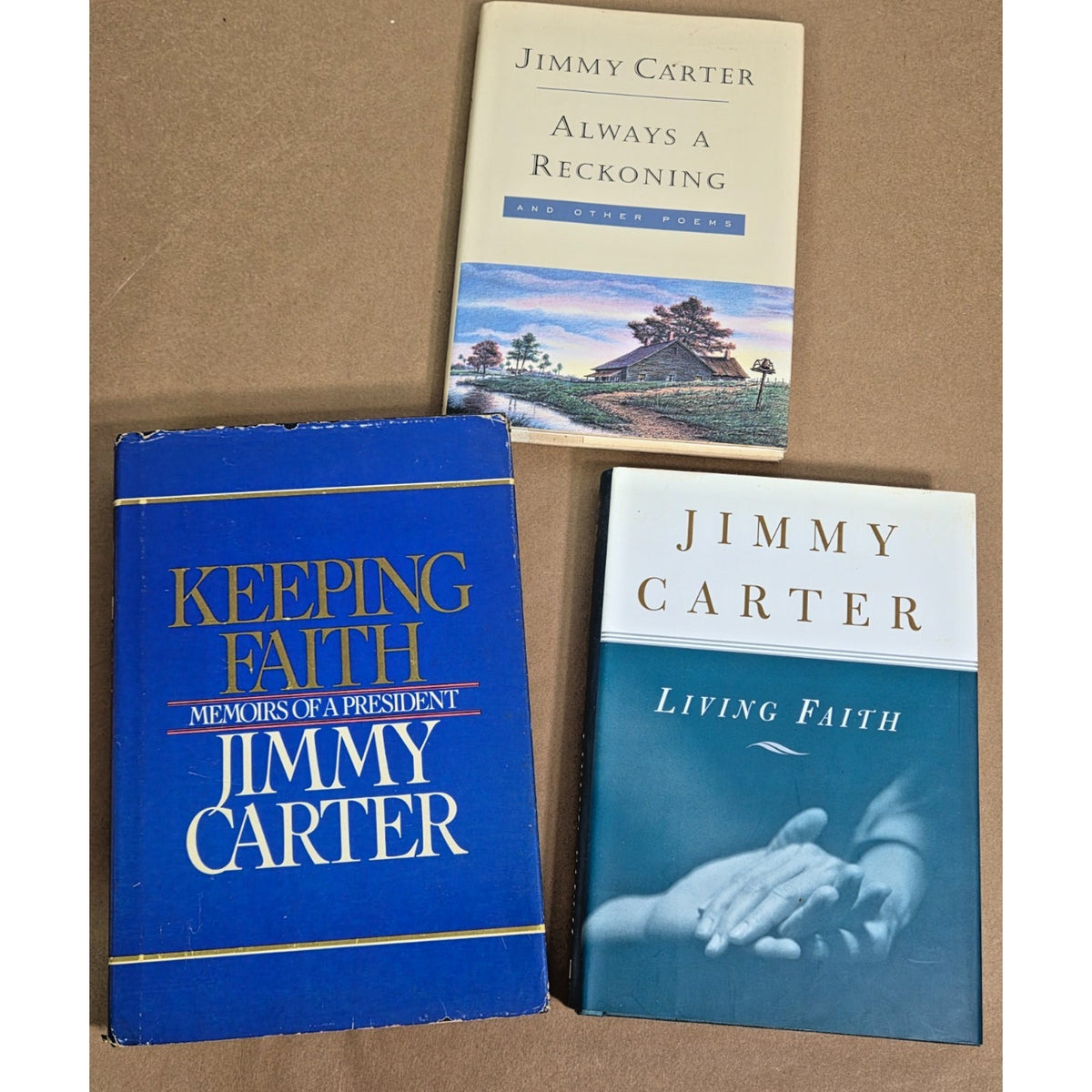 Jimmy Carter Presidential Faith Book Collection - Two 1st Editions - HC DJ