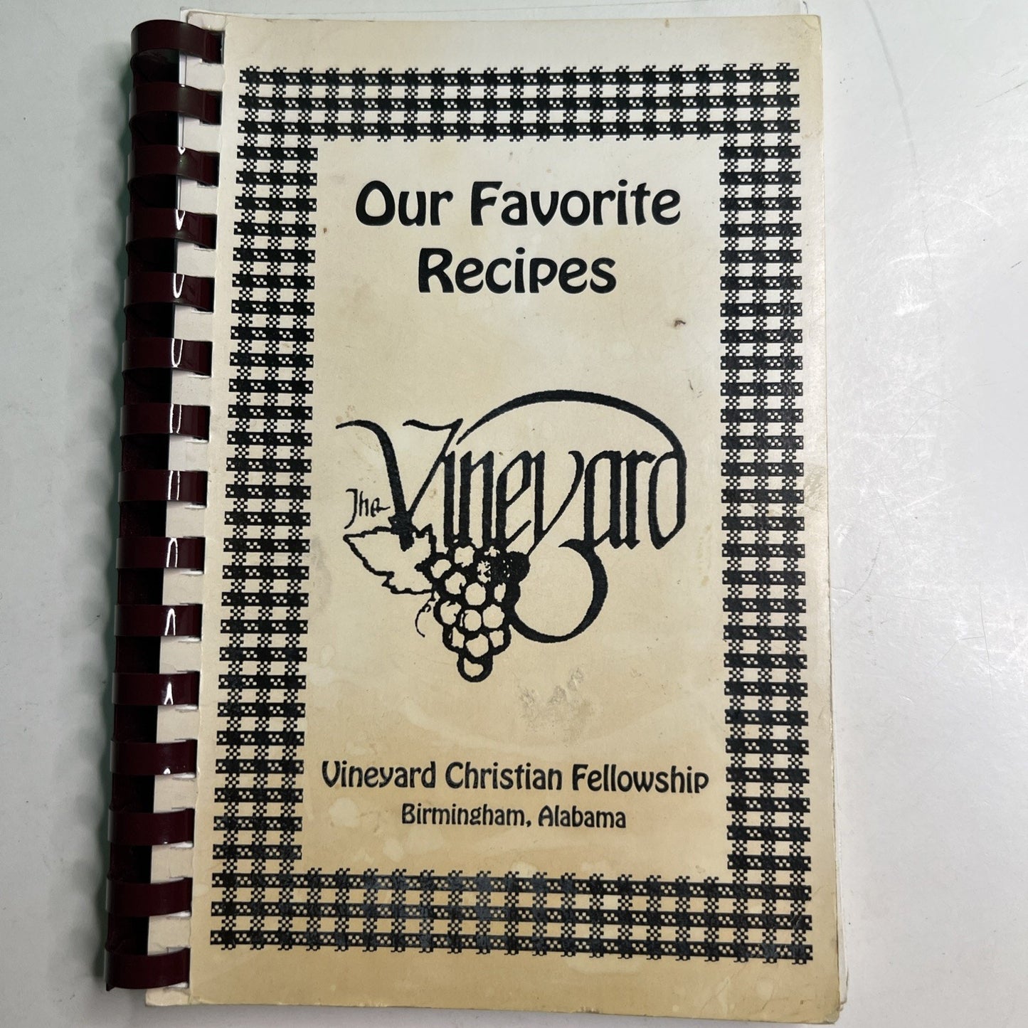 Vintage Cookbook Vineyard Christian Fellowship Birmingham Alabama Comb Bound