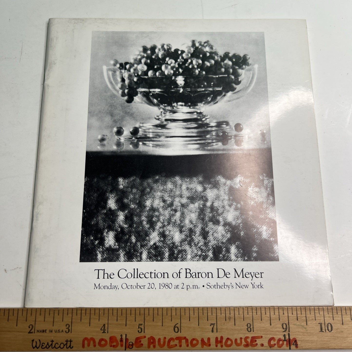 Sotheby’s Auction Catalog Collection Baron De Meyer Photographs October 1980 NY