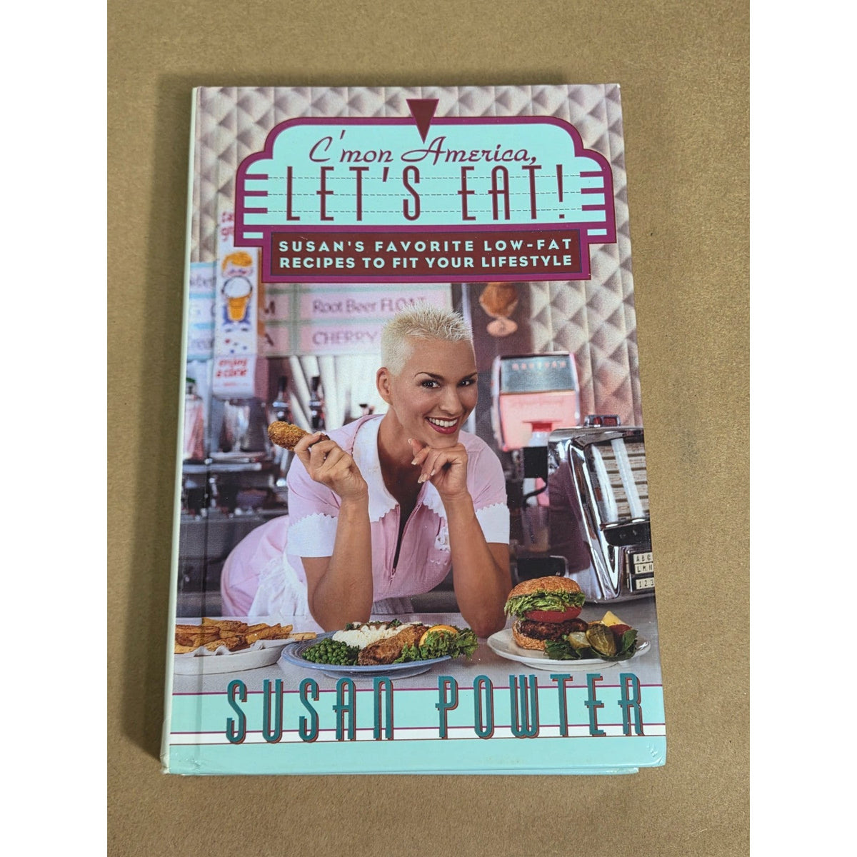Vintage Throwback 1996 "C'mon America, Let's Eat!" Cookbook by Susan Powter